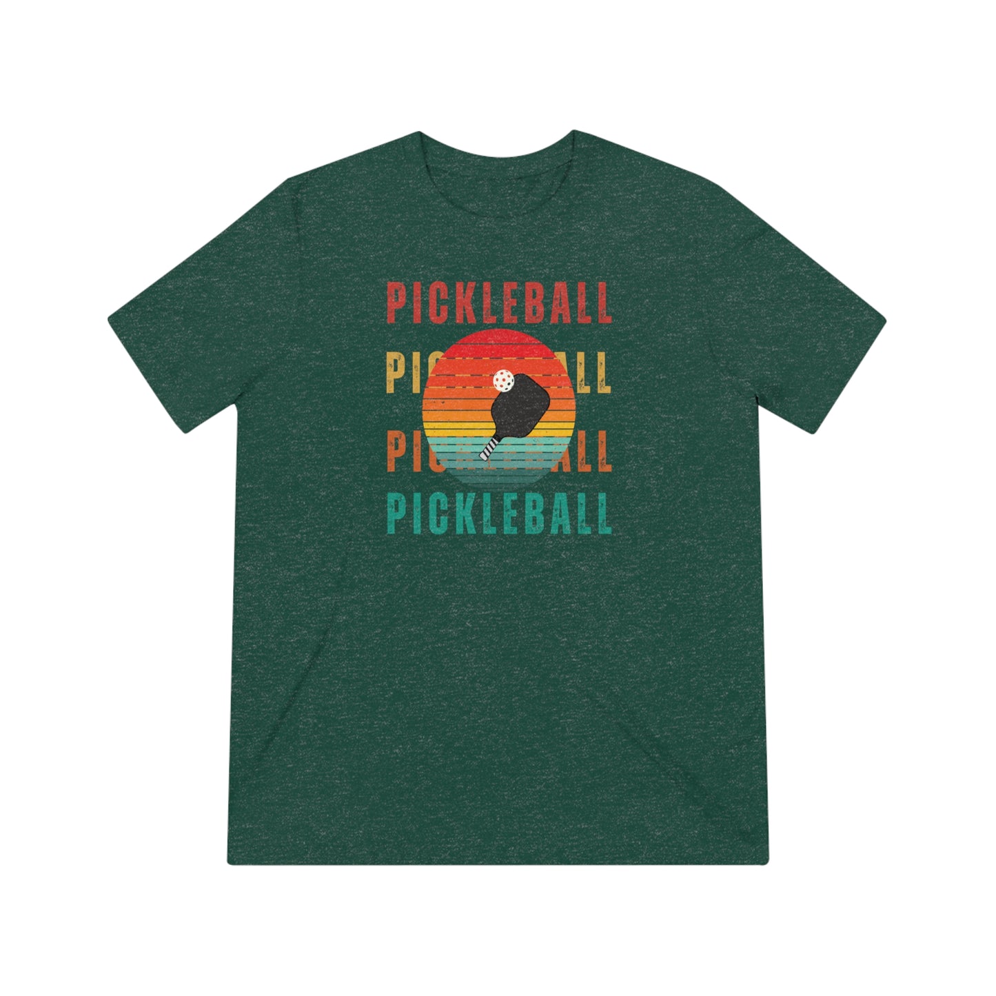 Retro Style Pickleball Unisex Triblend