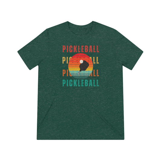 Retro Style Pickleball Unisex Triblend