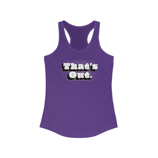 That's Out! Racerback Tank