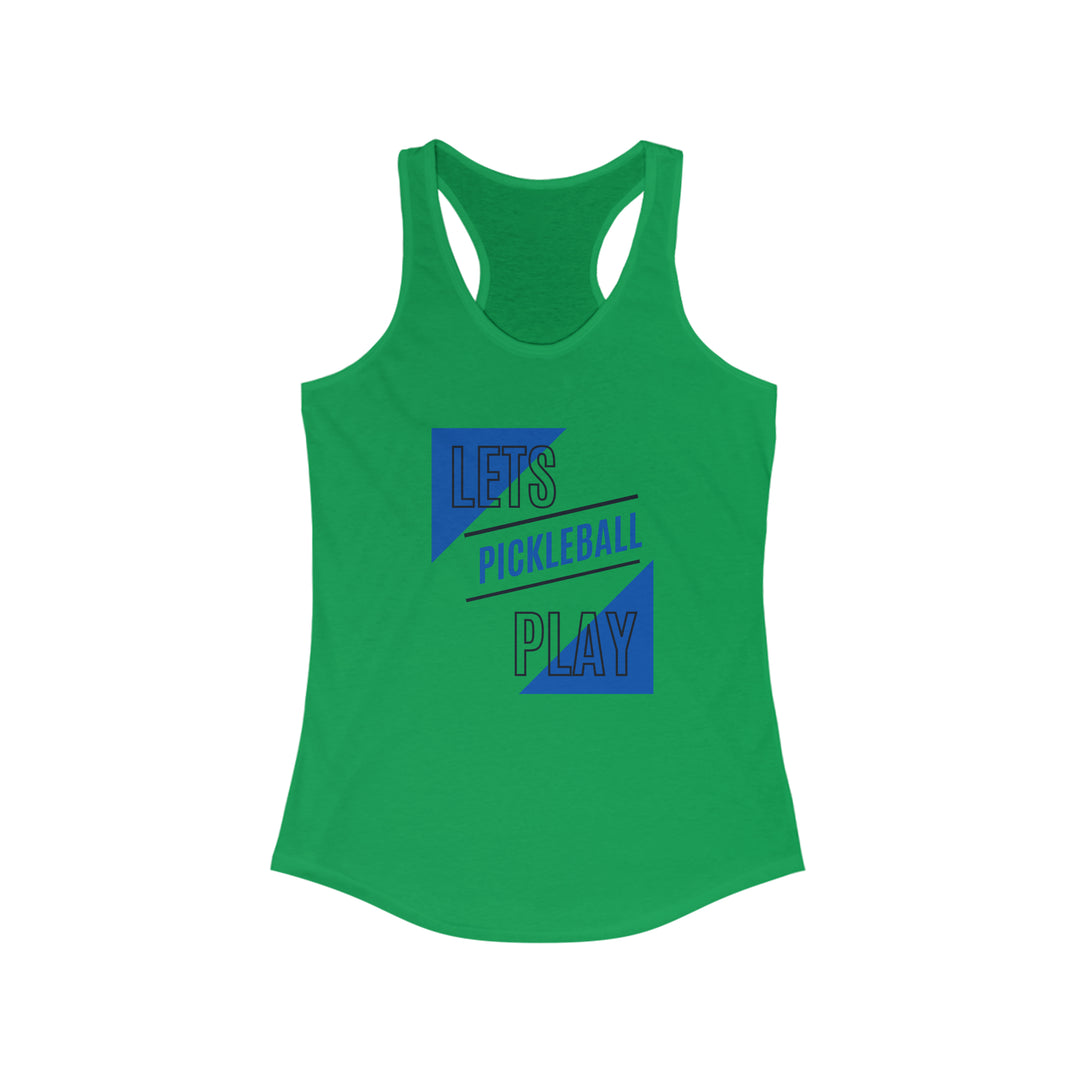 Lets Play Pickleball Racerback Tank