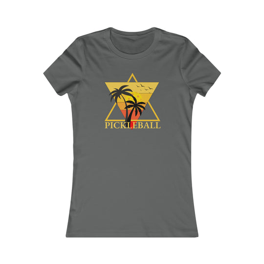 Pickleball Pyramid Retro Women's Favorite Tee