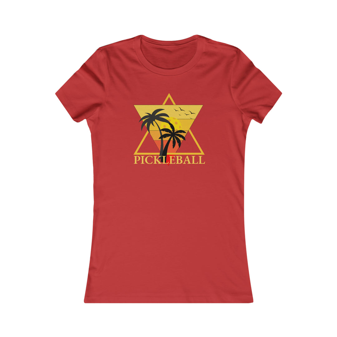 Pickleball Pyramid Retro Women's Favorite Tee