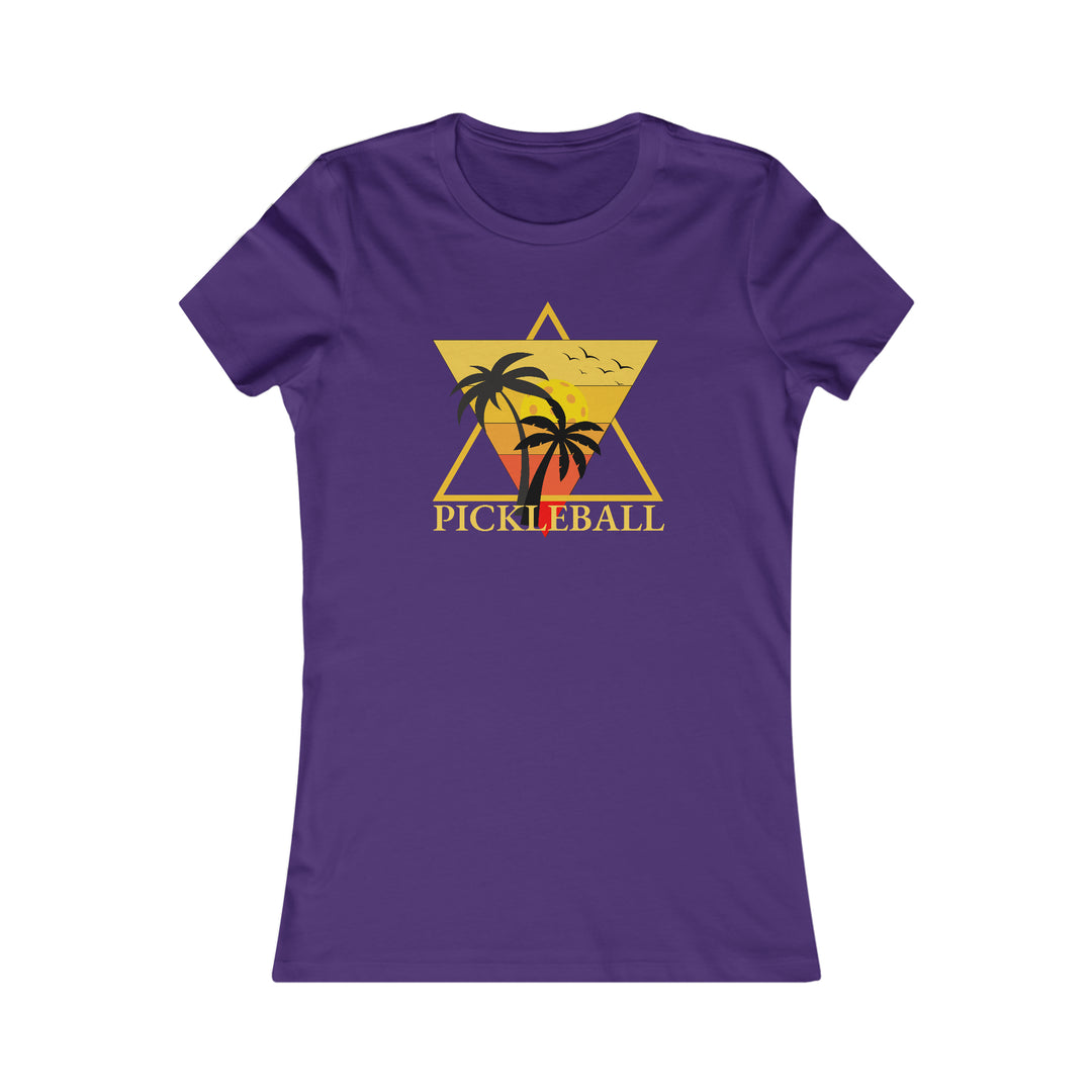 Pickleball Pyramid Retro Women's Favorite Tee