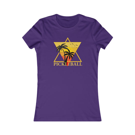 Pickleball Pyramid Retro Women's Favorite Tee