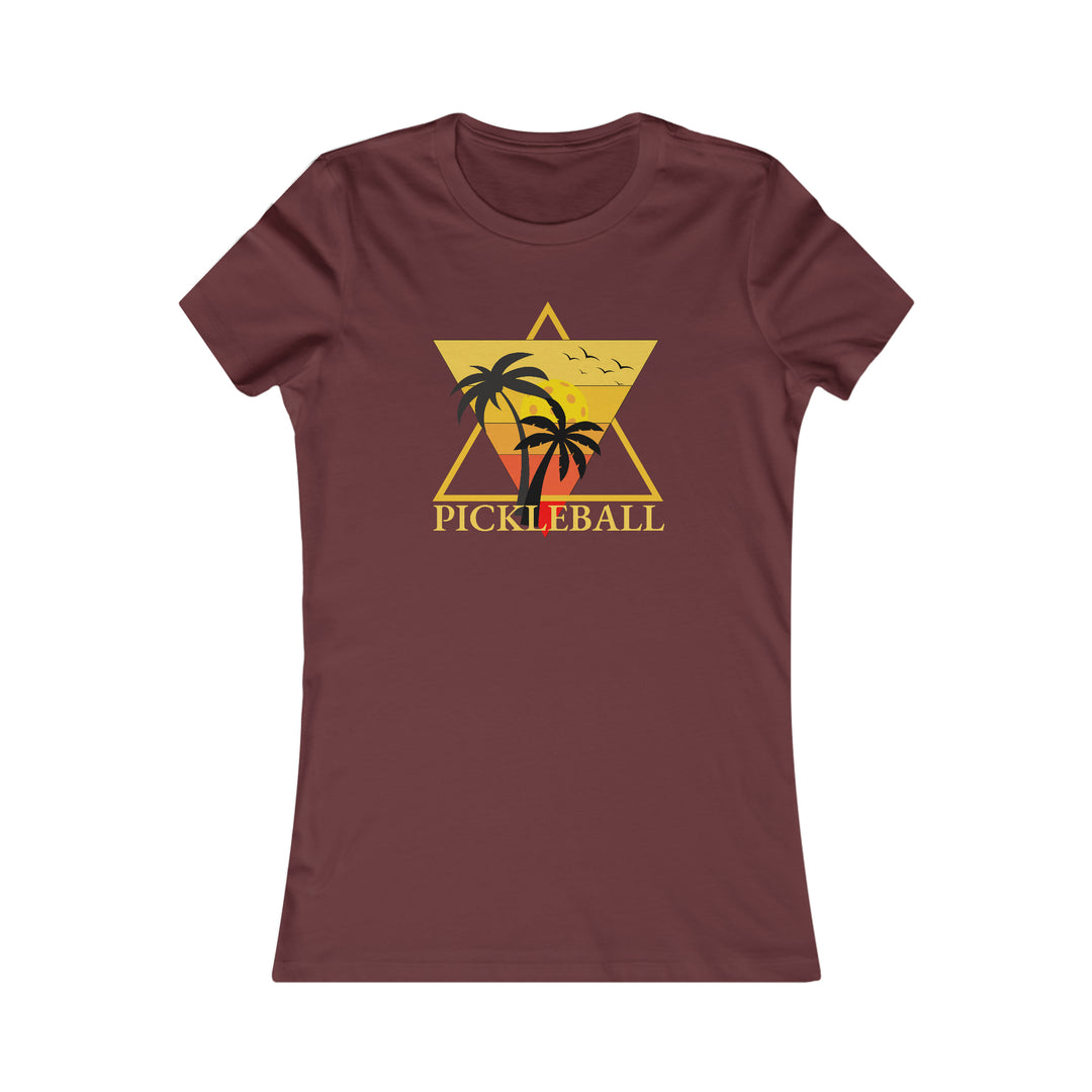 Pickleball Pyramid Retro Women's Favorite Tee