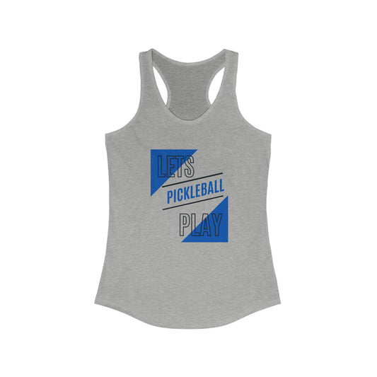 Lets Play Pickleball Racerback Tank