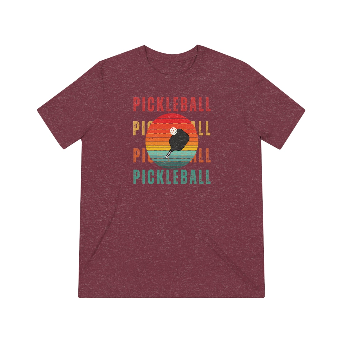 Retro Style Pickleball Unisex Triblend