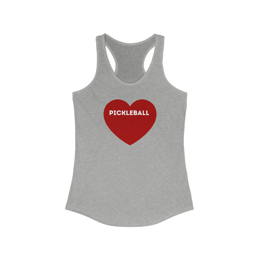 Pickleball Heart Racerback Tank