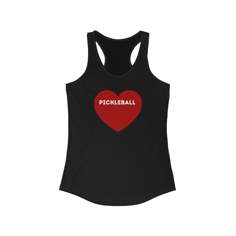 Pickleball Heart Racerback Tank