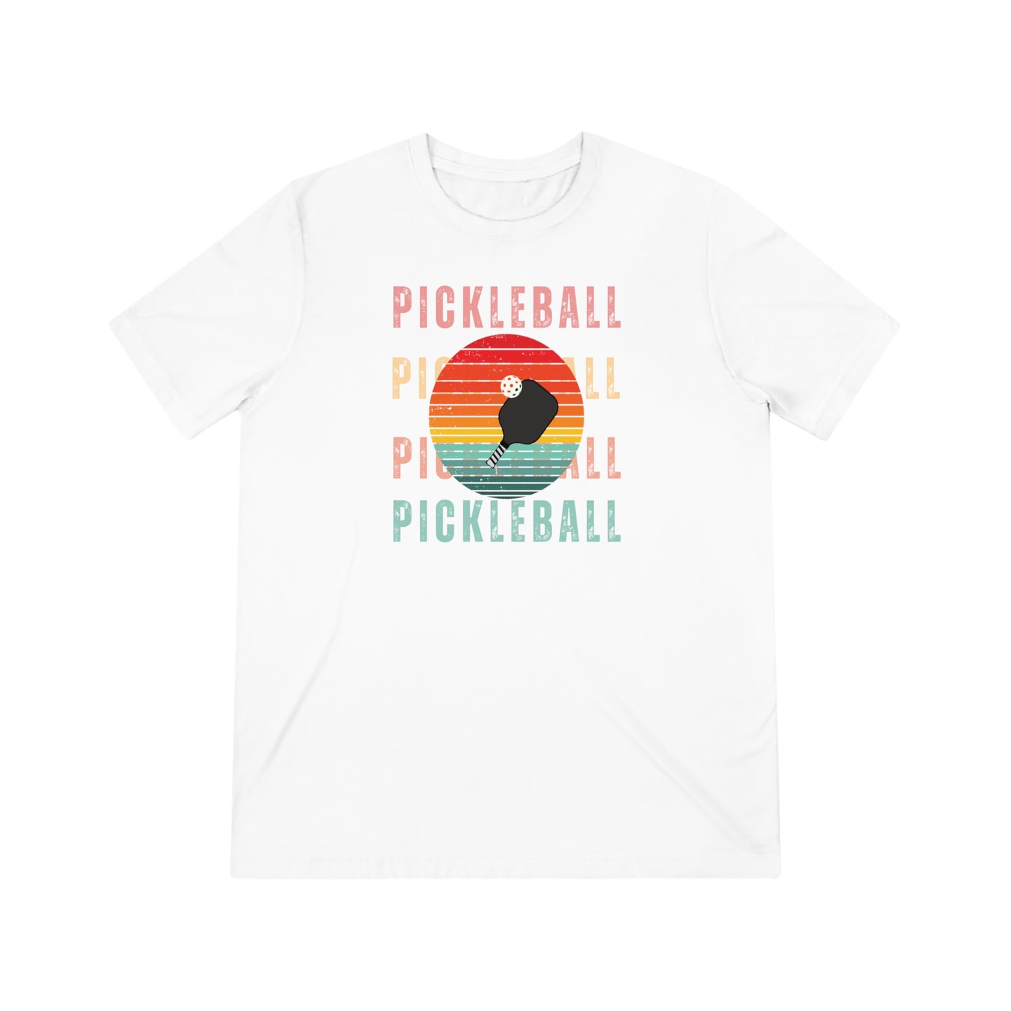 Retro Style Pickleball Unisex Triblend