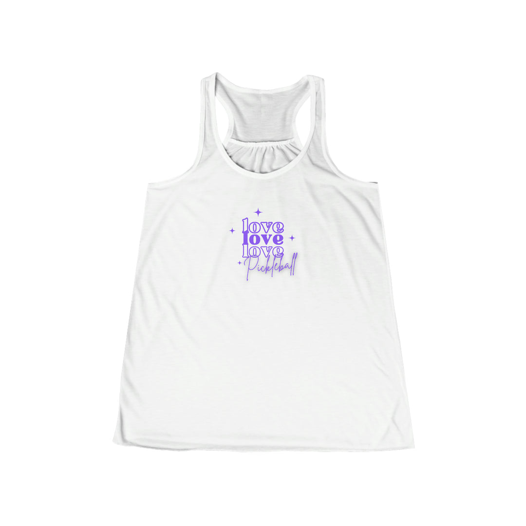 Love Love Love Pickleball Flowy Tank