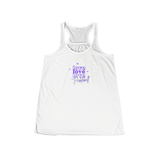 Love Love Love Pickleball Flowy Tank