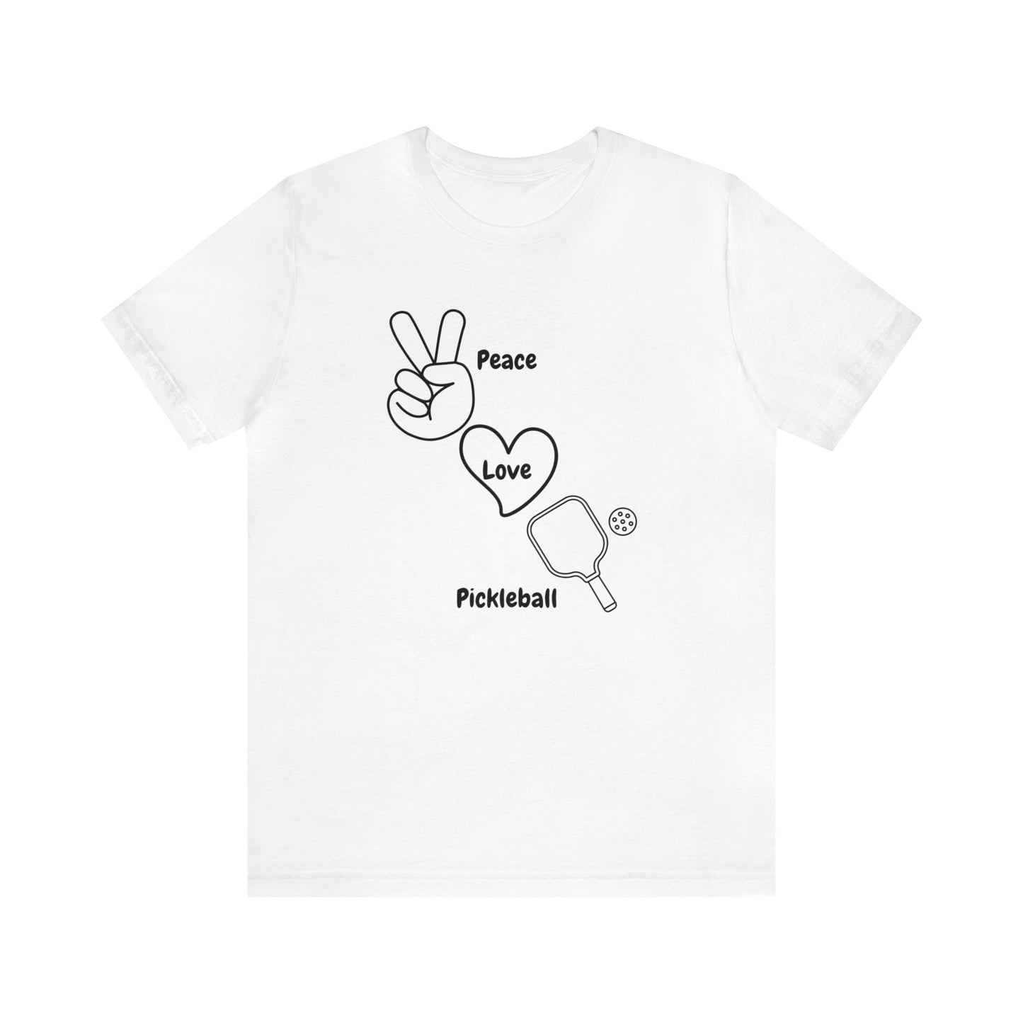 Peace Love Pickleball Unisex Jersey