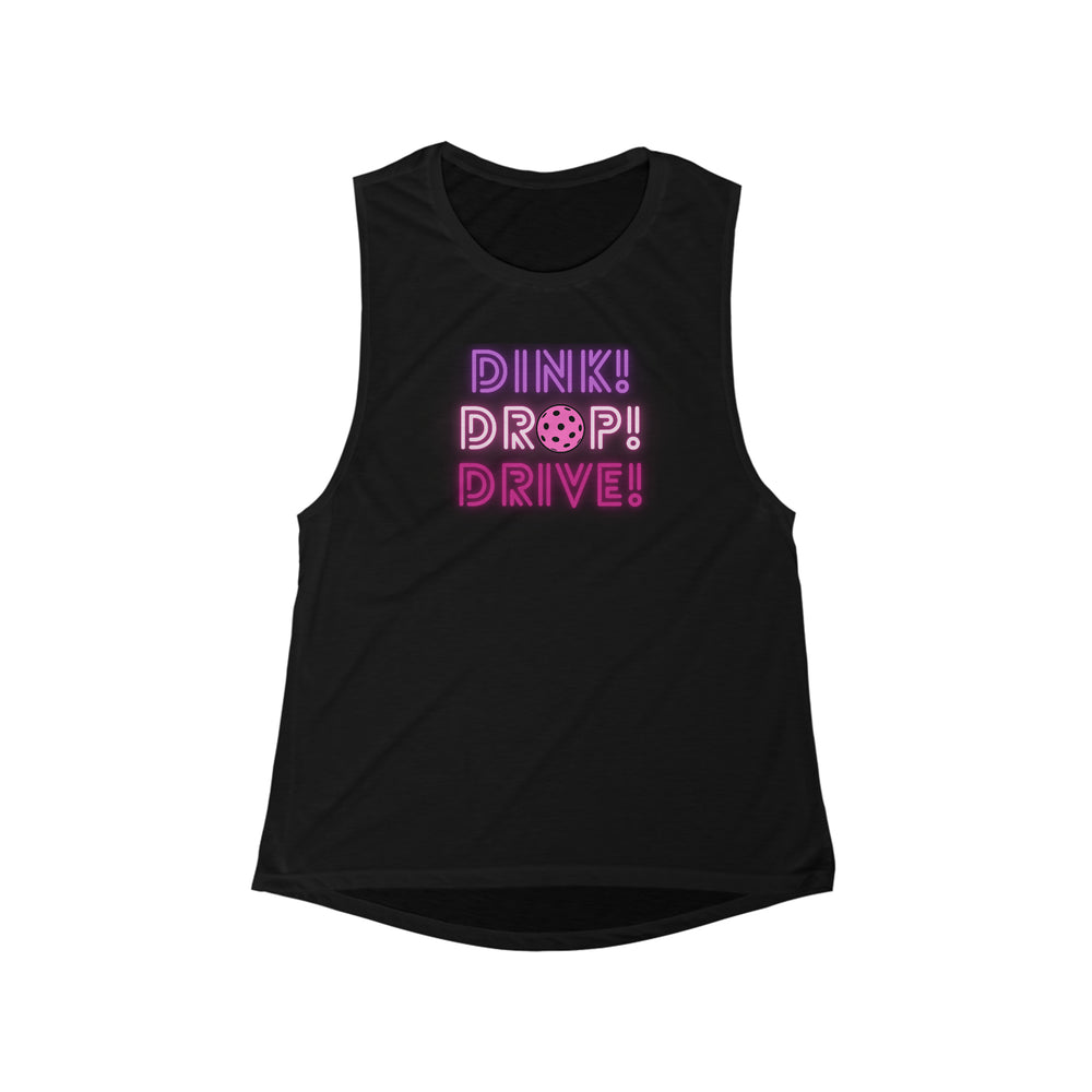 Dink Drop Drive Pink Muscle Tank