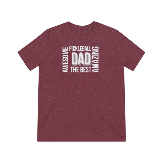 Awesome Pickleball Dad Unisex Triblend