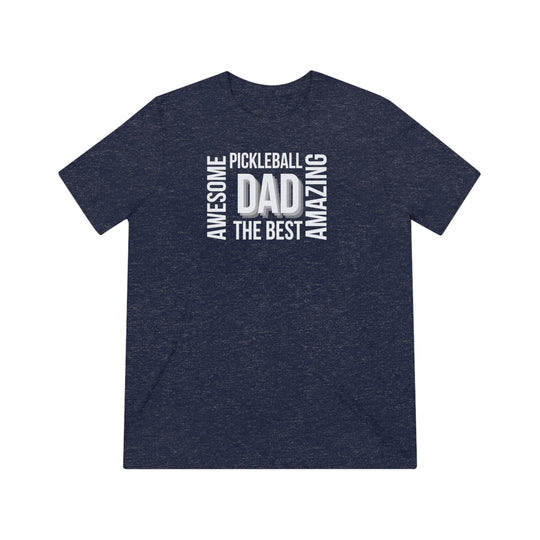 Awesome Pickleball Dad Unisex Triblend