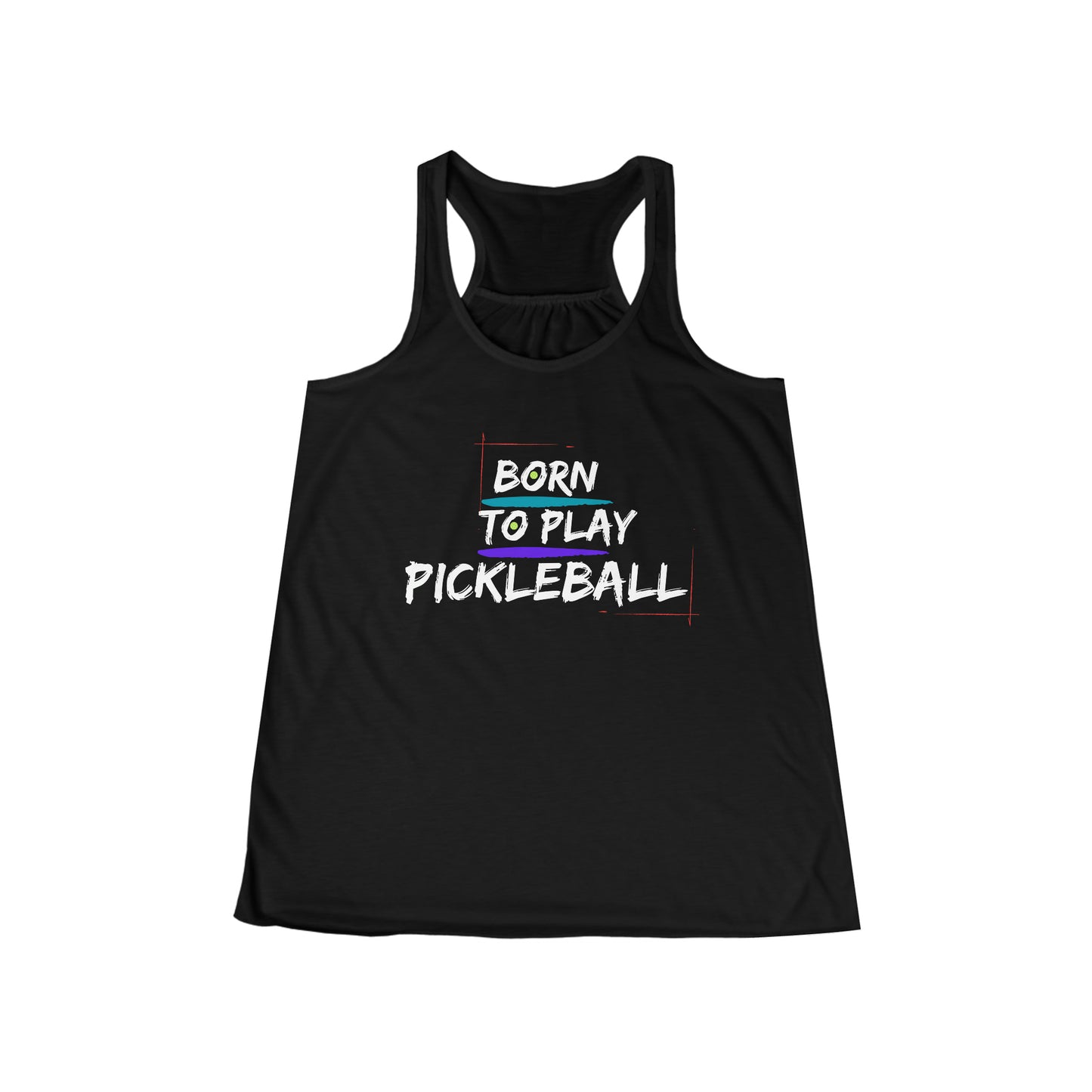 Born To Play Pickleball Flowy Tank