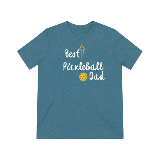 Best Pickleball Dad Unisex Triblend Tee