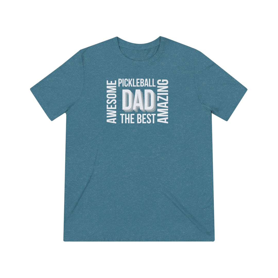 Awesome Pickleball Dad Unisex Triblend