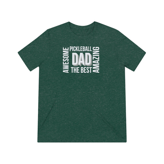 Awesome Pickleball Dad Unisex Triblend