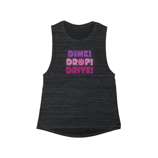 Dink Drop Drive Pink Muscle Tank