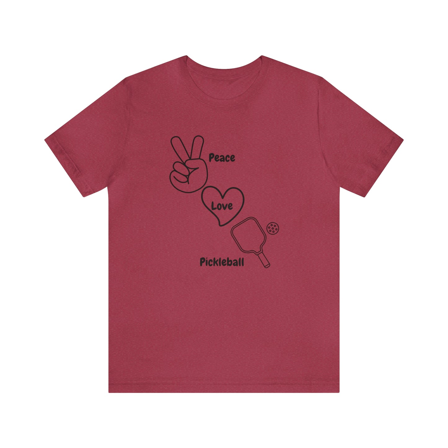 Peace Love Pickleball Unisex Jersey